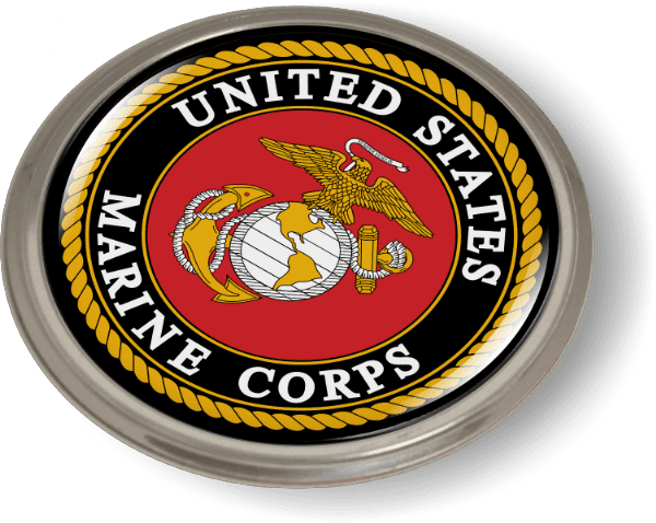 U.S. Marine Corps 3D Domed Emblem (b/r)